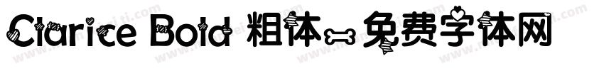 Clarice Bold 粗体字体转换
